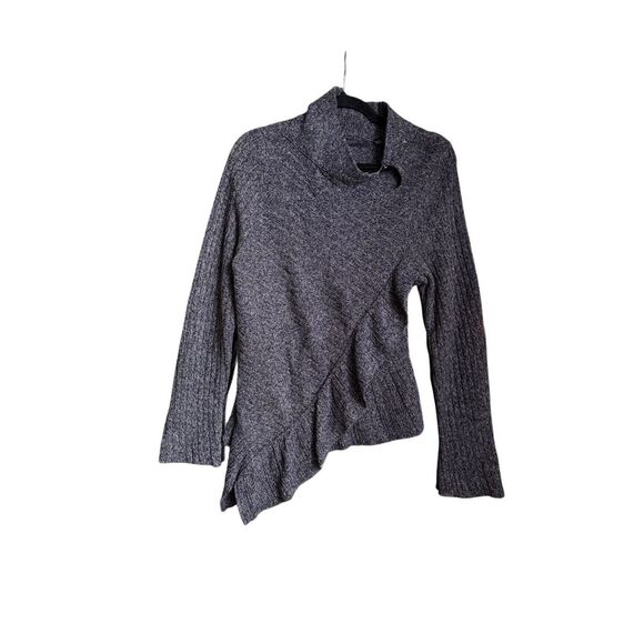 Knitted & knotted by Anthropologie asymmetric sweater Medium - Picture 1 of 4